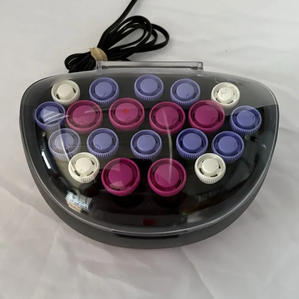 Remington Hot Hair Rollers Iconic Velvet H5600 20 Piece Set No Clips